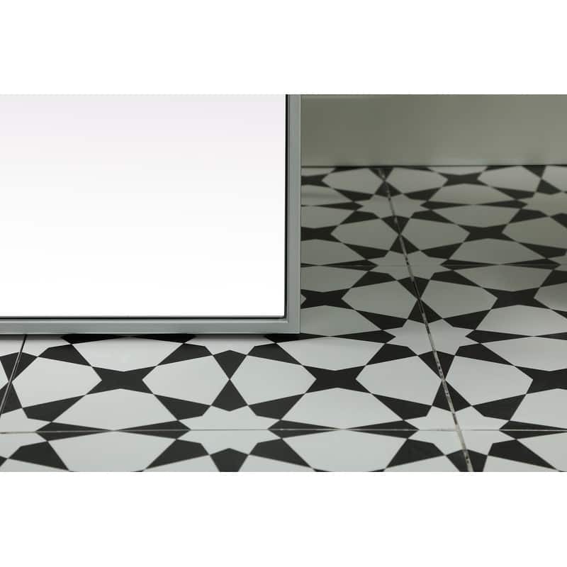 Indigo Home Metal Frame Rectangle Full Length Mirror 30x60 Inch