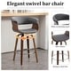preview thumbnail 85 of 186, 26"/29" Faux Leather Swivel Bar Stools, Wood Counter Stool