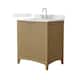 Option Natural Oak / Giotto Quartz Top / Brushed Nickel