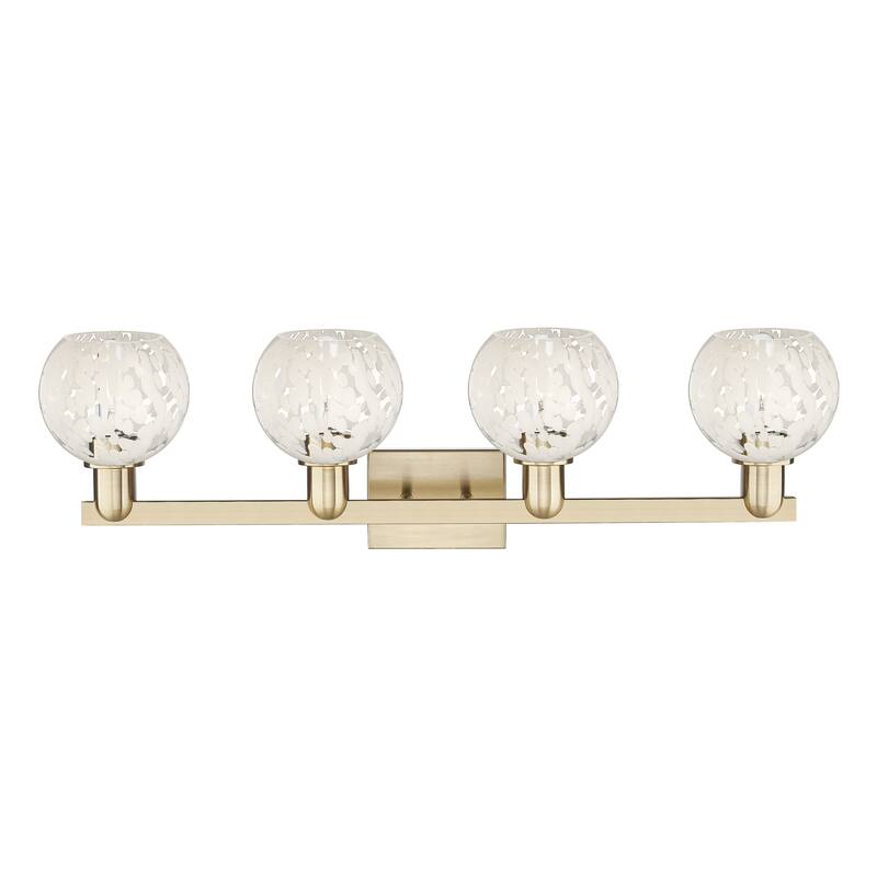 Innovations Lighting Endless Possibilities Arcadia - White Mouchette - 4 Light 33" Bath Vanity Light