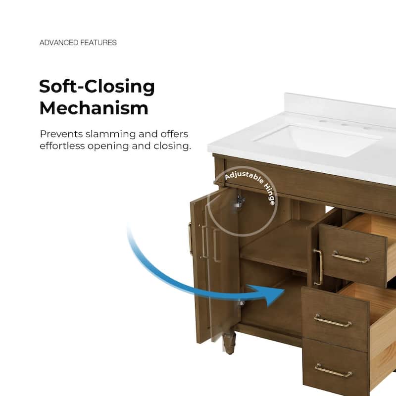 Ove Decors 15VVA-HIGH36 Salisbury 36" Free Standing Single Basin