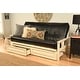 preview thumbnail 21 of 31, Somette Beli Mont Antique White Full-size Storage Futon Set with Mattress Oregon Trail Black