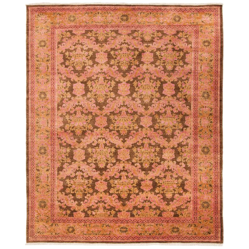 SAFAVIEH Couture Hand-knotted Polonaise Nariman Traditional Oriental Wool Rug - 9' x 12' - Gold/Bronze
