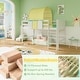 preview thumbnail 18 of 19, Twin Size Loft Bed Playhouse Bed Frame with Tower Tent and 3 Storage Pockets