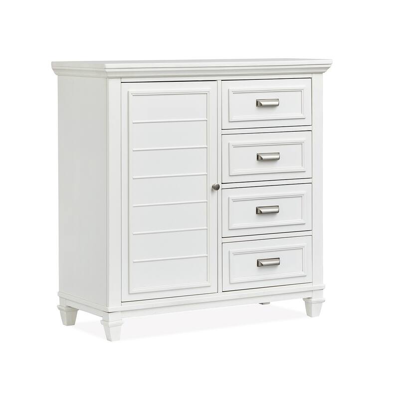 Magnussen Home Charleston White Dove Door Chest - 4-drawer