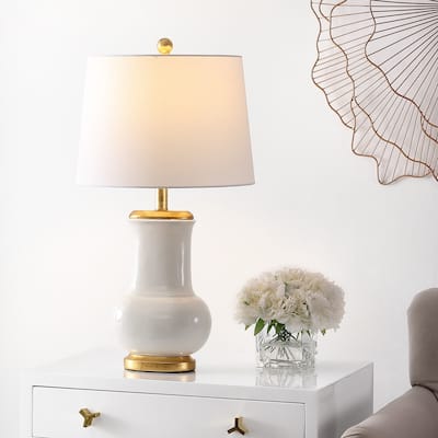 SAFAVIEH Lighting Emberson 25" Table Lamp - 14" W x 14" D x 24" H