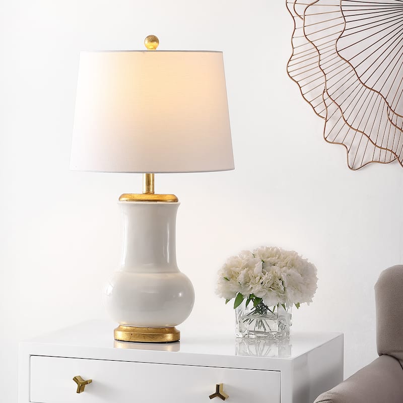 SAFAVIEH Lighting Mukhayyo 25" Table Lamp - 14" W x 14" D x 24" H - 14Wx14Dx24H
