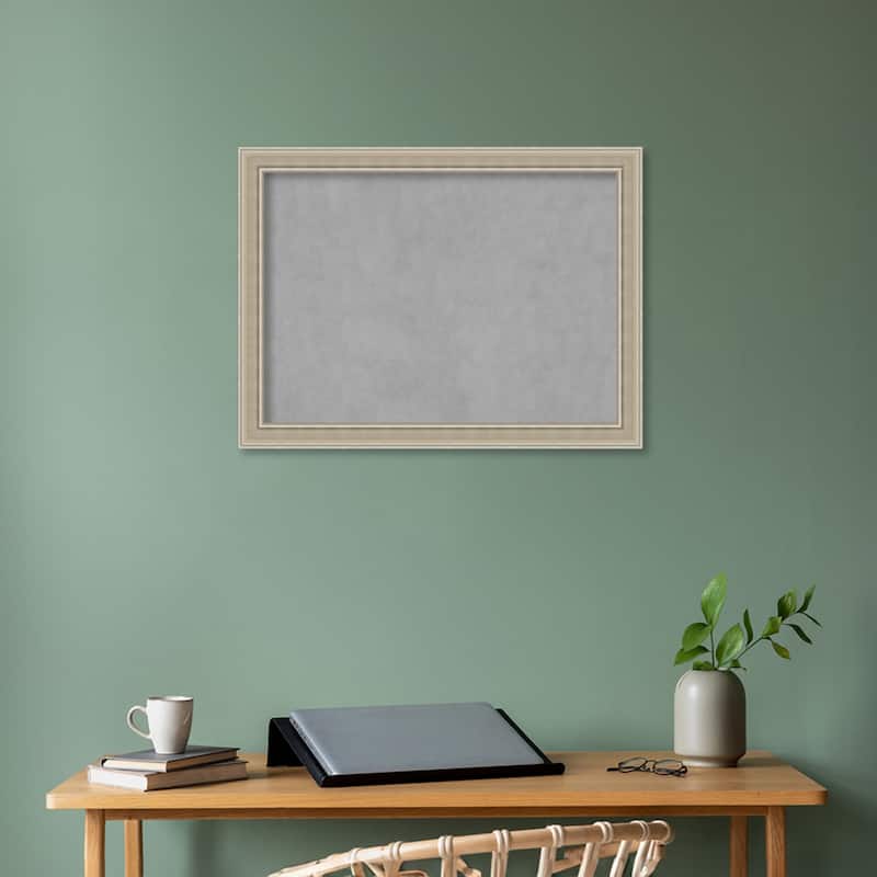 Amanti Art Mezzo Silver Framed Magnetic Board