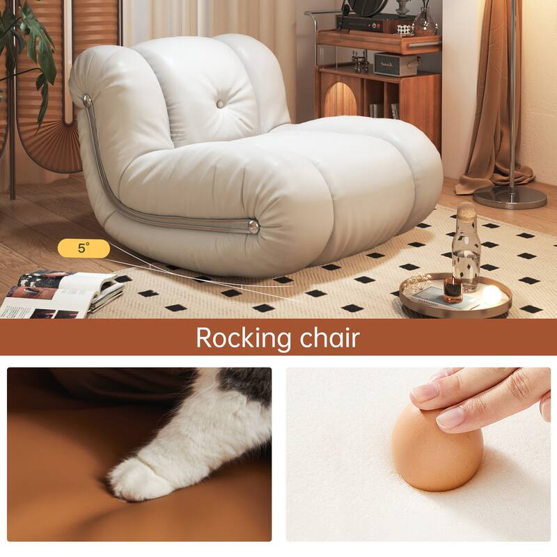 JASIWAY Vintage Living Room Rocking Single Sofa Chair