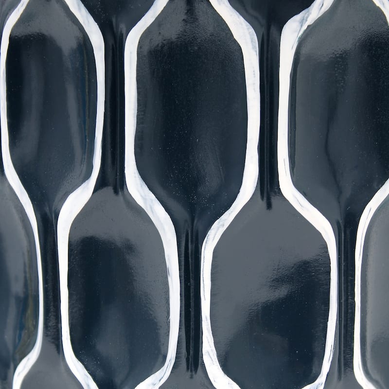 22 in. Blue Finish Table Lamp with White Shade, Sturdy Table Lamp for Living Rooms and Bedrooms