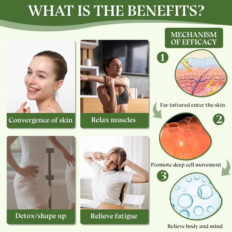 Hemlock Infrared Sauna with Red Light Therapy - Beauty Lamp & 15-Min Fast Warm-Up
