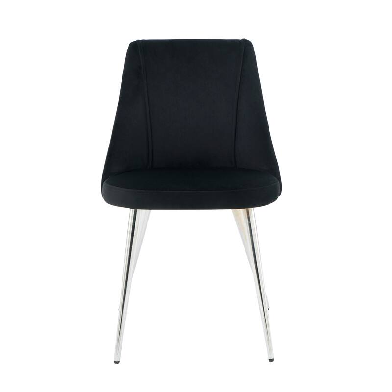 Modern simple velvet dining chair,set of 4