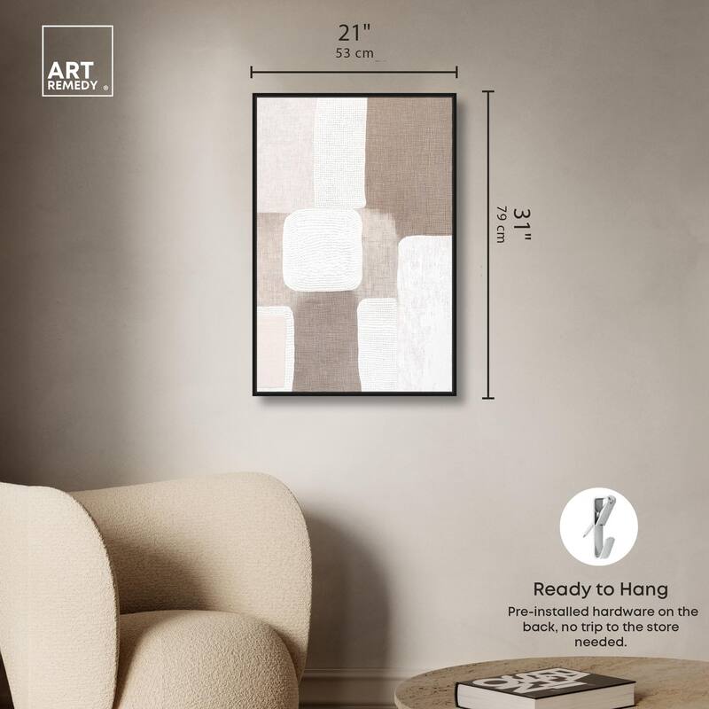 Stucco Squares I Canvas by Art Remedy