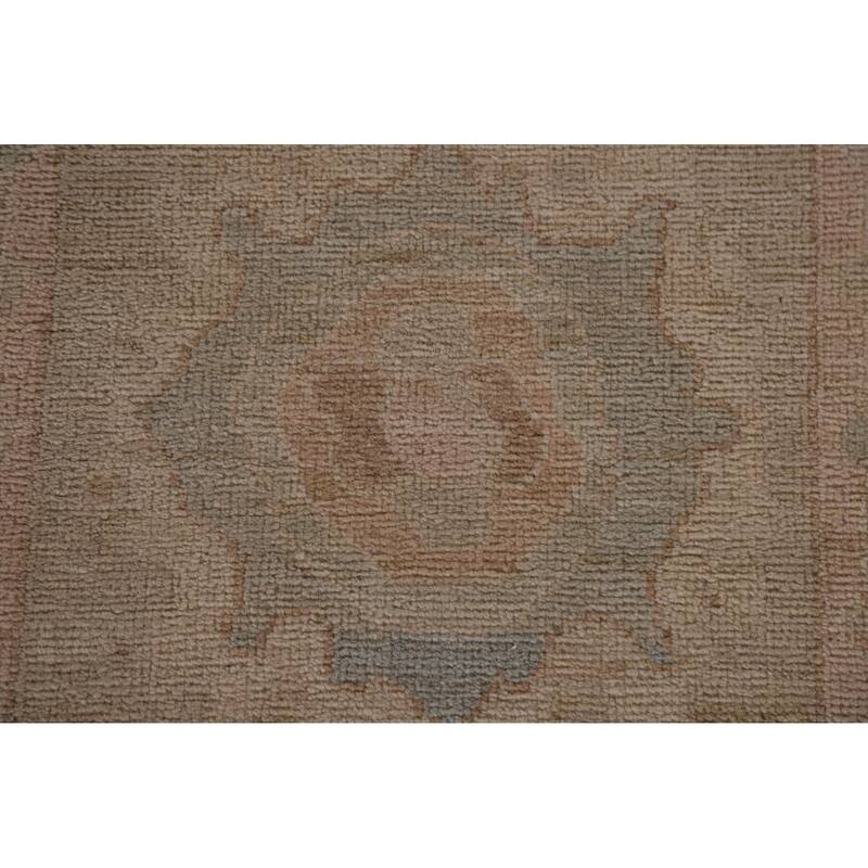 Oushak Oriental Runner Rug Hand-knotted Vegetable Dye Wool Carpet - 2'6"x 9'8"