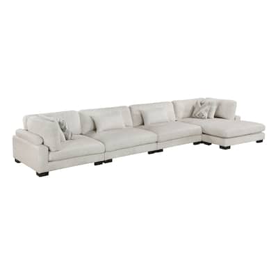 Abbeville Microfiber 4-Piece Modular Sectional with Chaise