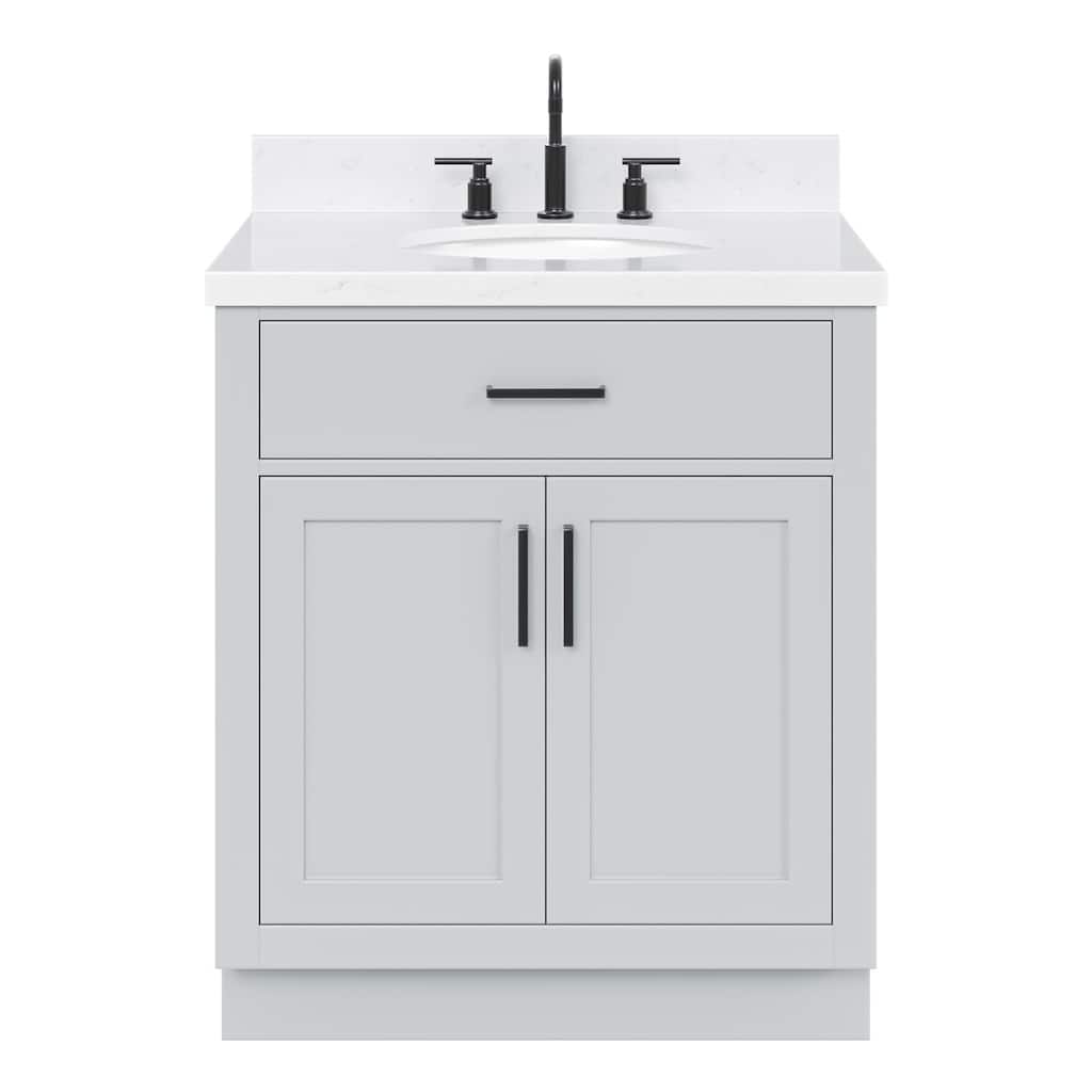 Ariel T030SCQOVO Hepburn 30" Free Standing Single Basin Vanity Set