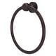 preview thumbnail 16 of 27, Allied Brass Mambo Collection Towel Ring Antique Bronze
