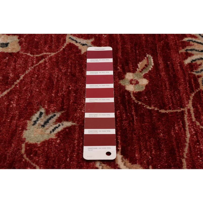 ECARPETGALLERY Hand-knotted Jamshidpour Dark Red Wool Rug - 8' 1" x 10' 1"