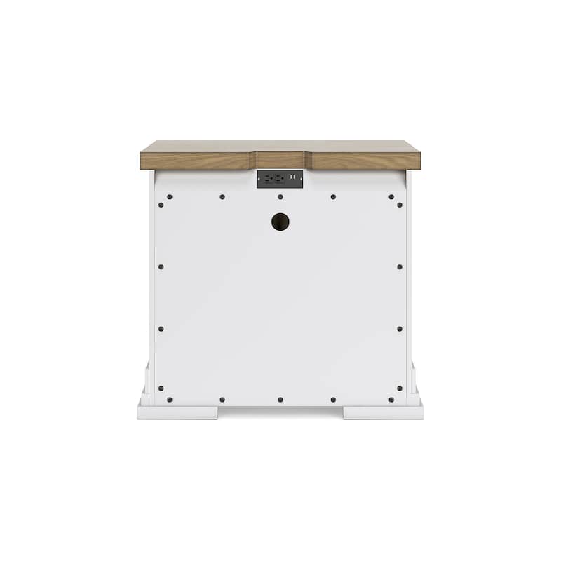 Signature Design by Ashley Ashbryn White/Natural Nightstand