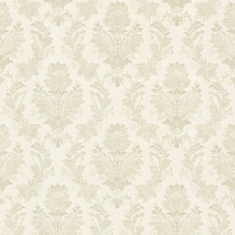 Capulet Light Green Silk Damask Wallpaper