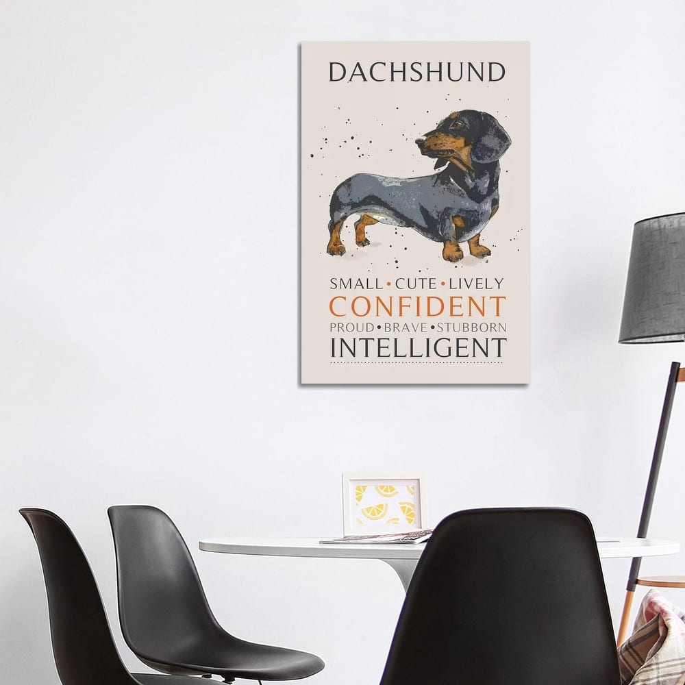 iCanvas "Dachshund" by Michelle Campbell Canvas Print