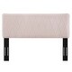 preview thumbnail 30 of 56, Leila Performance Velvet King/California King Headboard