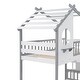 preview thumbnail 9 of 7, Stairway Twin over Twin Bunk Bed, House Bed, Storage and Guard Rail, Support with Wooden Boards