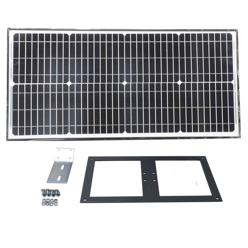 ALEKO Full Solar Kit Gate Operator Opener for Single Swing Gates up to 1100 lbs