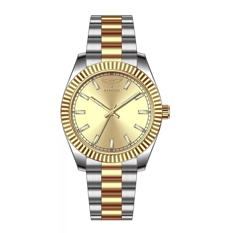 Invicta Men's 69009 Specialty Quartz PC21S Copper Dial Watch - Gold