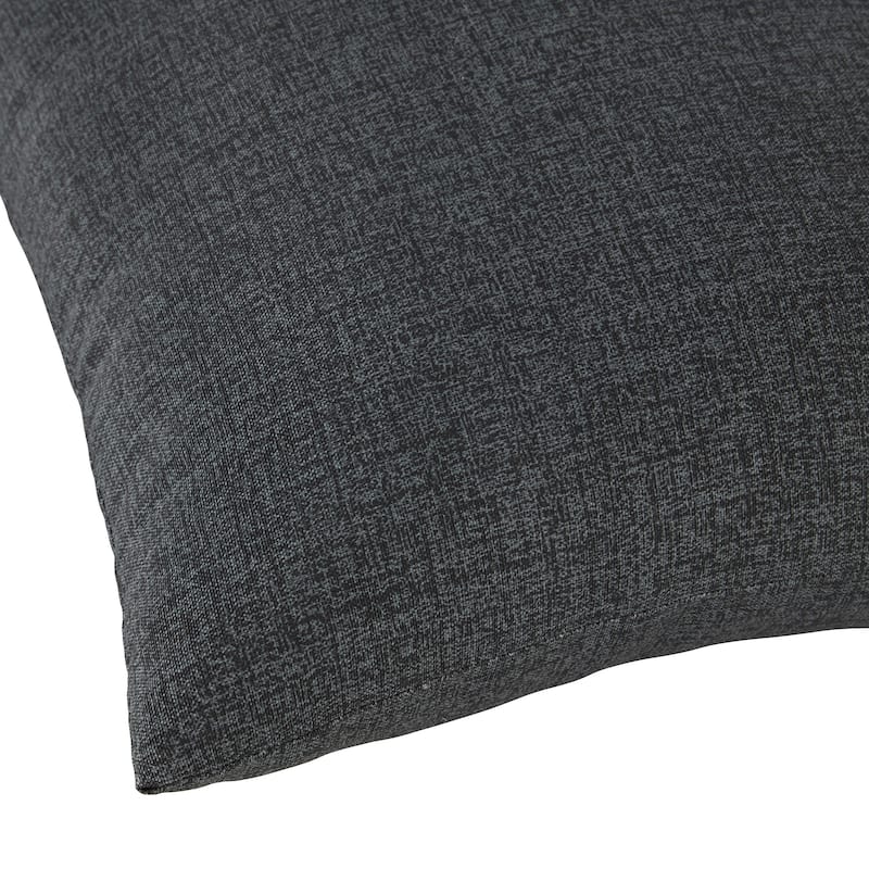 Solid Heathered Outdoor Lumbar Pillow (Set of 2)
