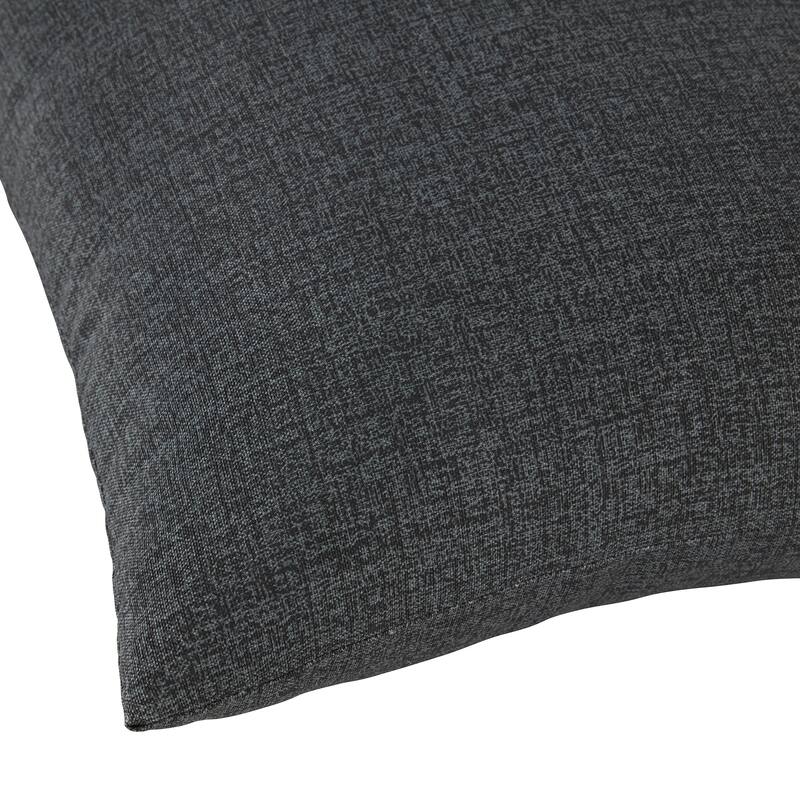 Solid Heathered Outdoor Square Throw Pillow (Set of 2)