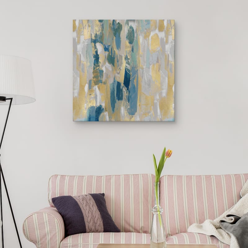 Reveal Teal I by Jennifer Martin Canvas Art Print