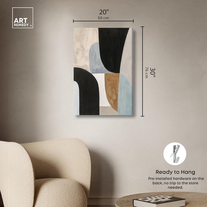 Interlocking Segments I Canvas by Art Remedy, Gallery Wrapped