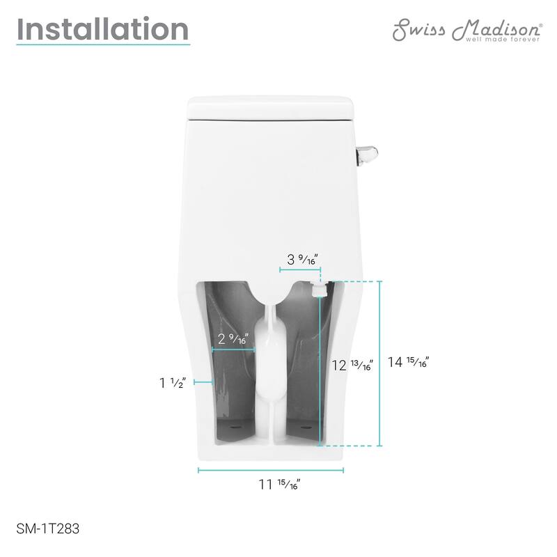 Ivy One-Piece Toilet Left Side Flush 1.28 gpf