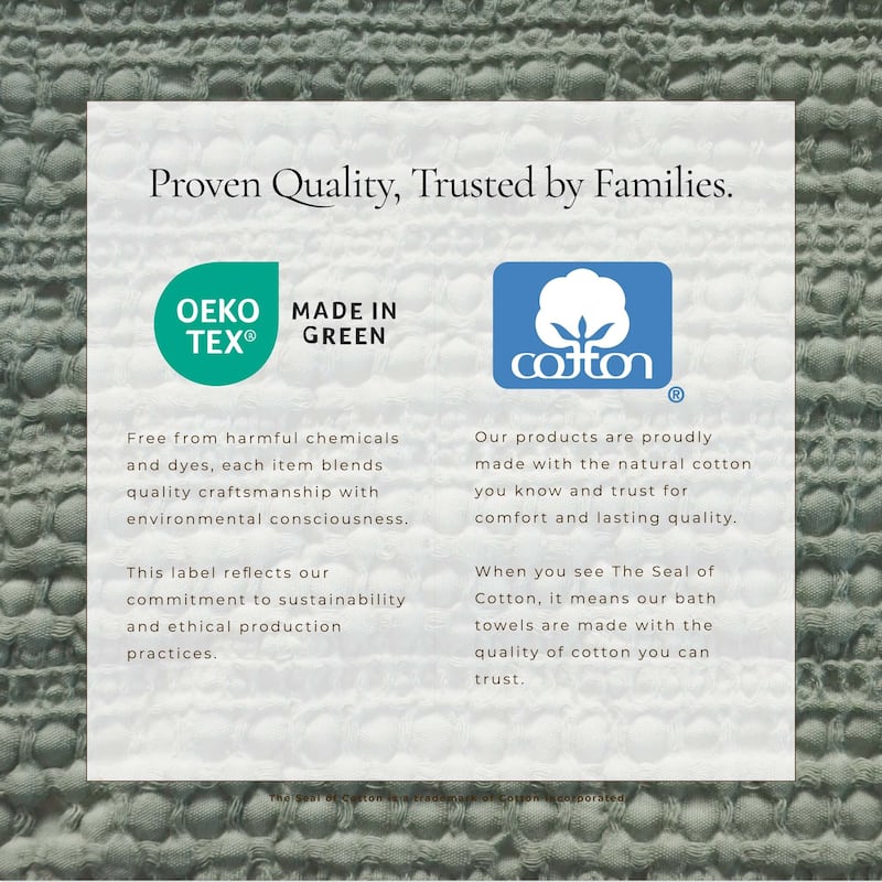 Linery & Co. Cotton Honeycomb Waffle Garment Washed Quilt Set