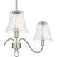preview thumbnail 5 of 5, McKinney 3-Light Brushed Nickel Chandelier