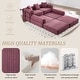 preview thumbnail 3 of 6, HOMEFUN Corduroy Upholstered Convertible Folding Sofa Bed with Fixed Frame and Pillow Back Handrail