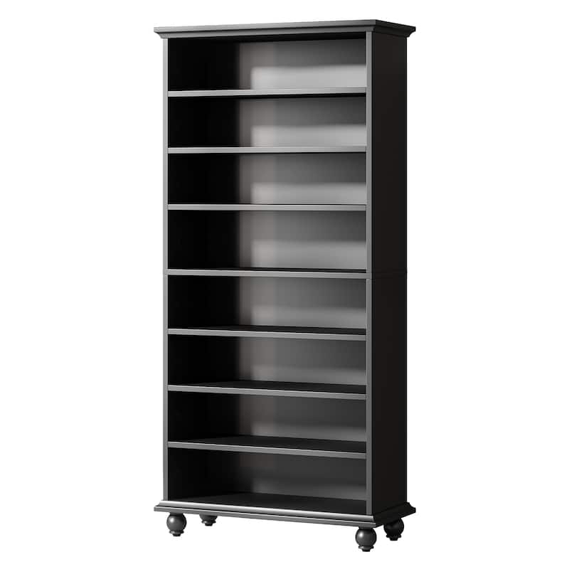 Narrow Tall Shoe Storage Cabinet with LED Lighting for Entryway - 9-Tier