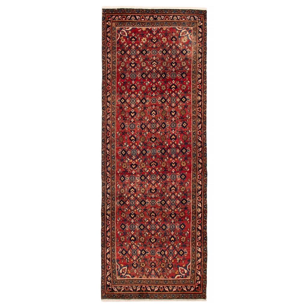 ECARPETGALLERY Hand-knotted Andelz Red Wool Rug - 3'8 x 10'7