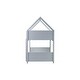 preview thumbnail 16 of 50, Low Height House Bunk Bed with Headboards,Guardrails,Ladder,Twin Over Twin Kids Bed