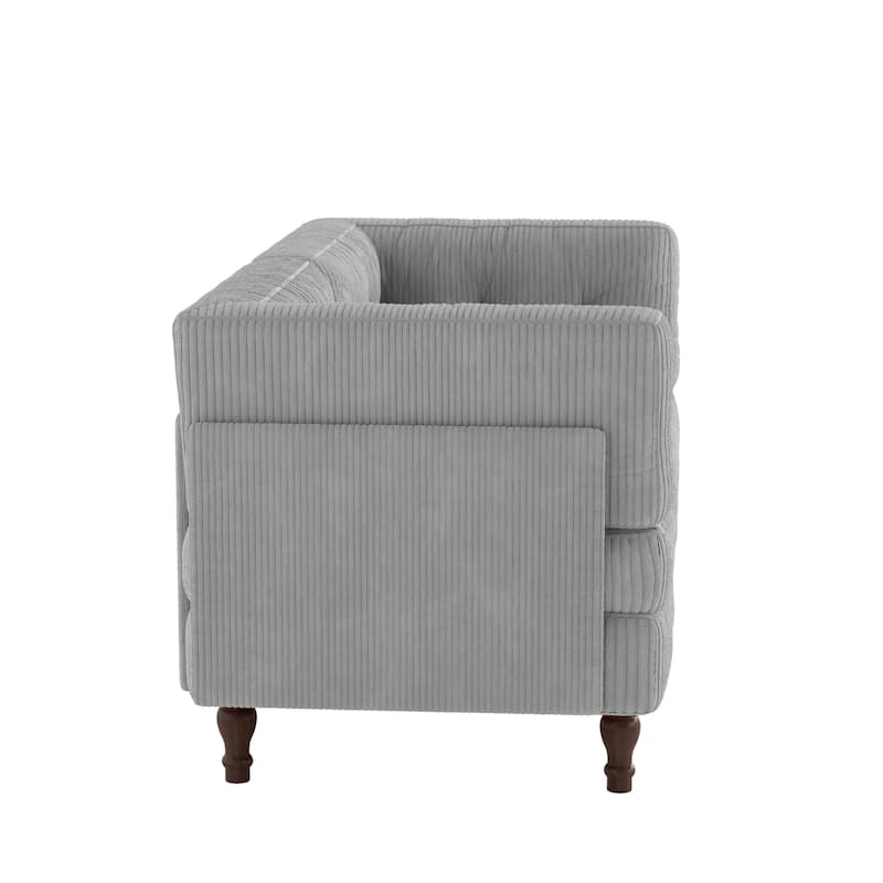 Oversized Sofa Corduroy Tufted Modular Sectional Set