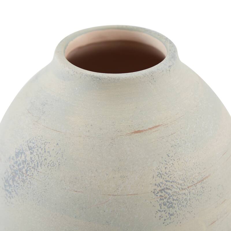 Col Home Decor Flower Vase, Traditional Urn Shape, Sage Green Ceramic