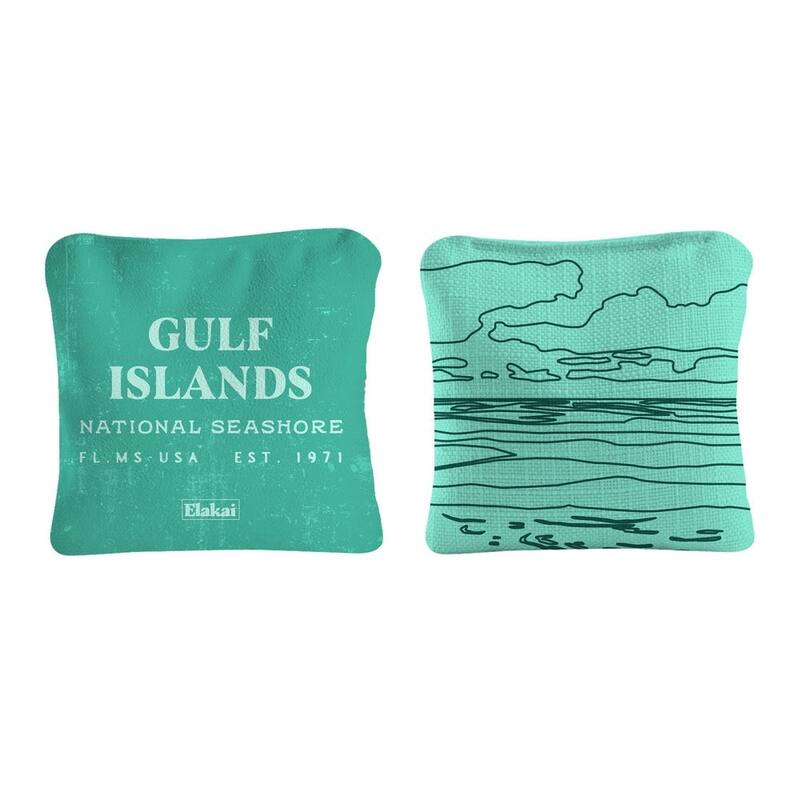 Gulf Islands Shore Dual Sided Pro Cornhole Bags (Set of 4)