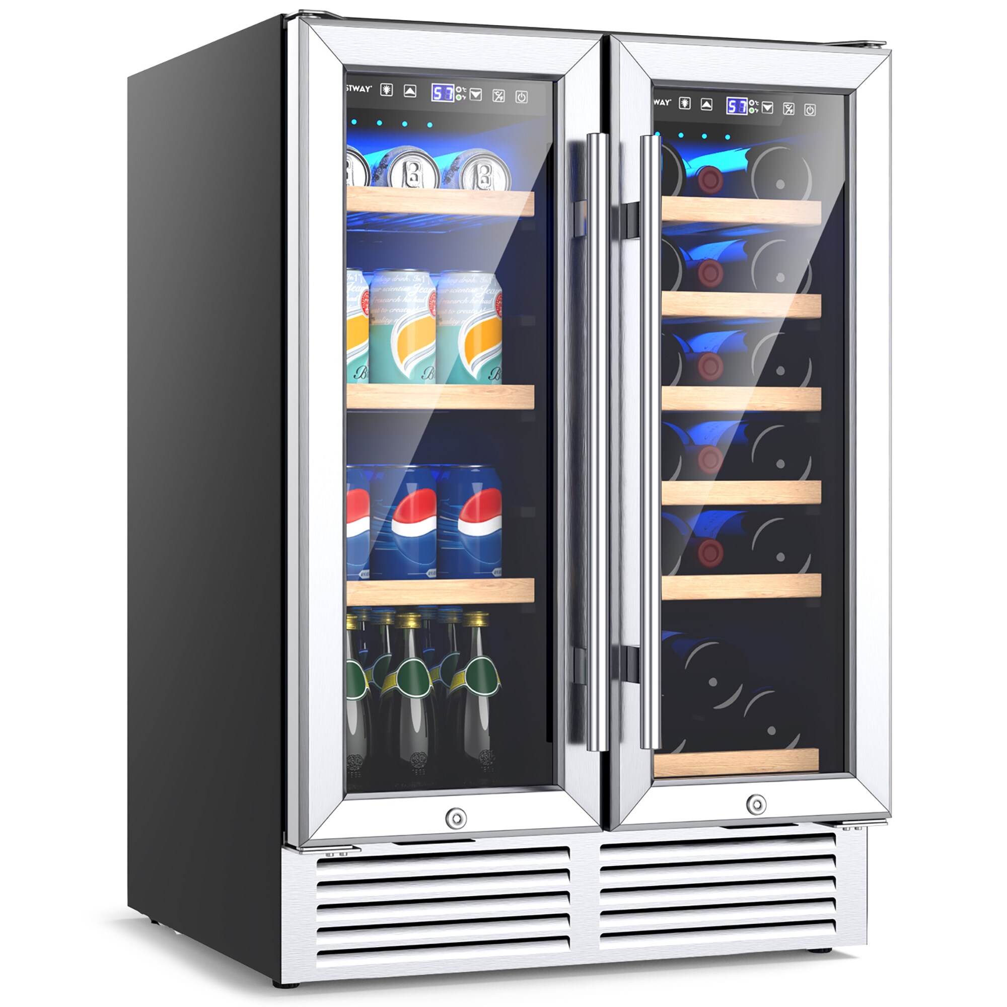 Costway 60 can beverage refrigerator cheap
