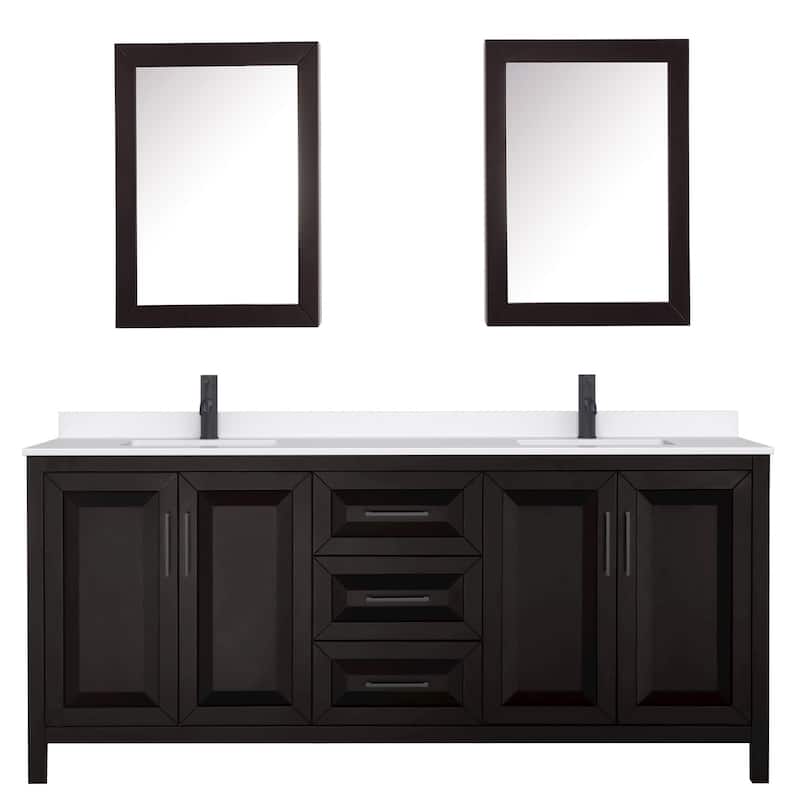 Wyndham Collection WCV252580D-QTZ-UNSMED Daria 80" Free Standing