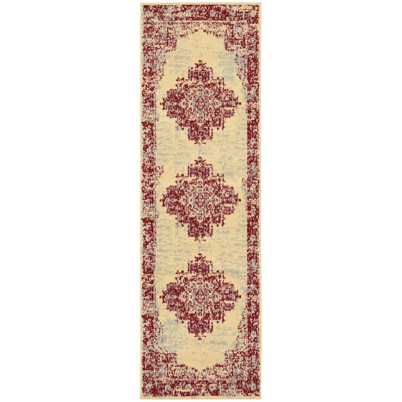 Nourison Grafix Distressed Vintage Medallion Area Rug