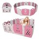 preview thumbnail 3 of 6, 20+2 Adjustable Shape Play Fence with Safety Lock Gate for Baby聽
