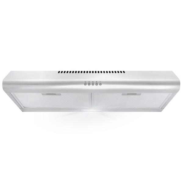 30 in. Ducted Under Cabinet Range Hood with 3-Speed Fan, Push Buttons