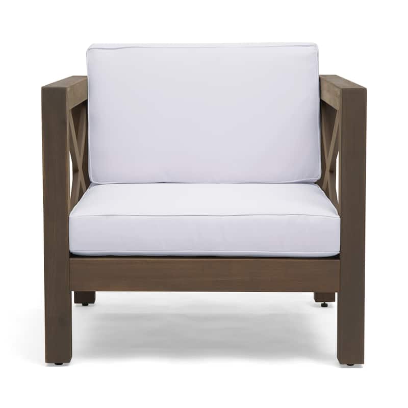 Farmhouse Outdoor Patio Lounge Chair, Bistro Chairs for Lawn, Balconies & Gardens Tanning Chair