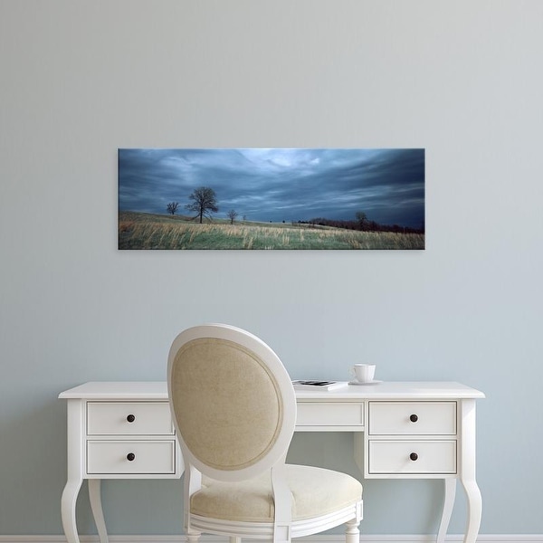 Easy Art Prints Panoramic Images's 'Clouds over a landscape, Illinois, USA' Premium Canvas Art